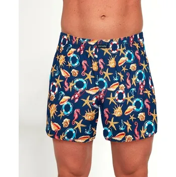 Trenýrky Trenkoslipy Cornette pánské 118 moře modré Barva: Modrá, Velikost: 4XL