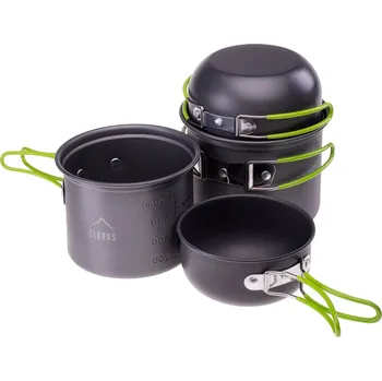 Kempingové nádobí Jídlonosič ELBRUS HIKE PRO COOK SET M000161472 – Šedá
