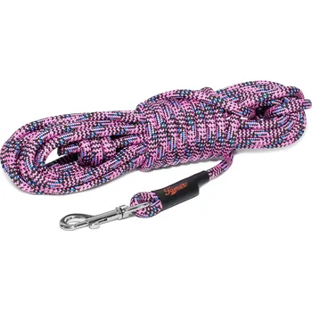 Vodítko pro psa Tamer Lanové vodítko STOPOVAČKA | růžová - 402 Délka: 15m