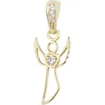 Brilio Půvabný zlatý přívěsek Anděl 249 001 00569 + 2 měsíce na vrácení zboží