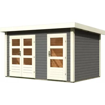 Zahradní domek LANIT PLAST Dřevěný domek KARIBU SCHONBUCH 1 (91879) terragrau LG3603