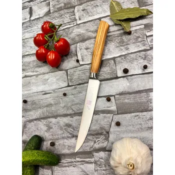 Kuchyňský nůž Sico Nůž na steak zoubkovaný 12 cm, oliva 240.T250.12