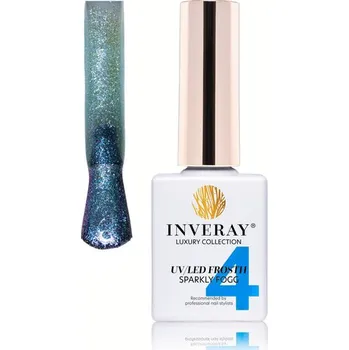 Lak na nehty Inveray UV/LED Gel Lak FRØSTH No. 004 SPARKLY FOGG