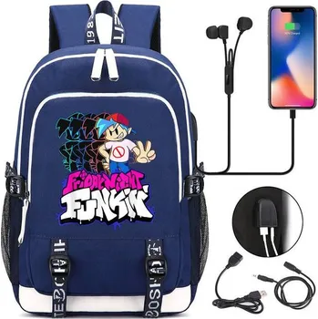 Školní batoh Multifunkční batoh pro studenty s USB nabíjením - 007