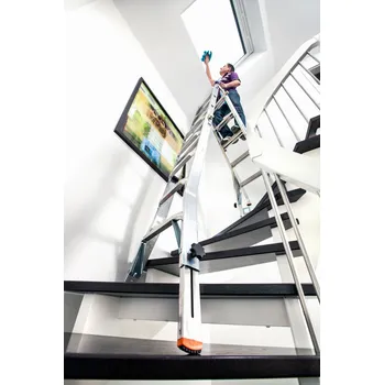 Žebřík KRAUSE Žebřík 4x4 teleskopický nastavitelná každá noha zvlášť PROFI