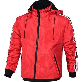 Pánská softshellová bunda Oboustranná pánská bunda voděodolná s odnímatelnou kapucí Barva: Červená, Velikost: 3XL