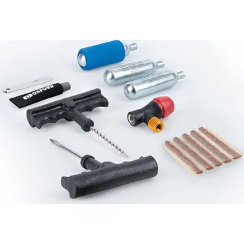 12-ti dílná opravná sada pro bezdušové moto pneu, OXFORD