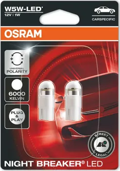 Autožárovka OSRAM Night Breaker LED 2825DWNBC-02B W5W 12V 2 ks