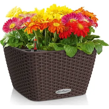 Květináč LECHUZA Bacino (kompletní set) Barva: Mokka