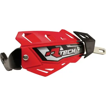 Chránič ruky pro motocykl Kryty páček FLX ALU, RTECH (červené, bez montážní sady - nutno dokoupit)