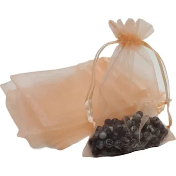 Dárková krabička Organzový sáček-lososový