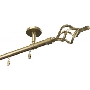 Garnýž Profilová hliníková garnýž stropní jednoduchá Elegant Antik Gula Azur