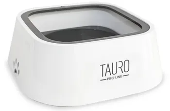 Miska pro psa Tauro Pro Line Dry and Clean Beard miska na vodu s plovákem bílá/šedá 1 l