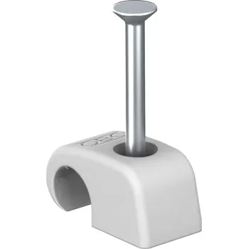 elektroinstalační lišta OBO Bettermann 2228726 Spona na hřebíky 100 ks šedá