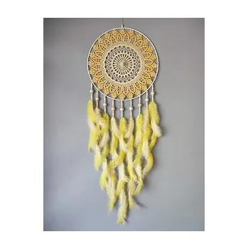 Lapač snů Lapač zlých snů Stínový strážce žlutý 40 x 115 cm (Dva odstíny žluté)