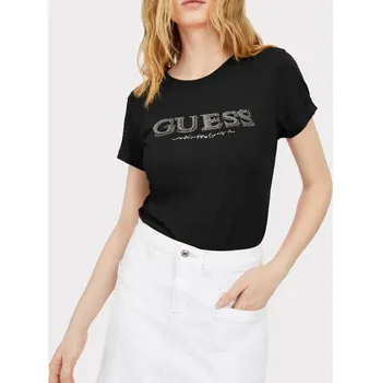 Dámské černé triko Guess - Velikost M, Barva Černá 34137 W2GI05J1300
