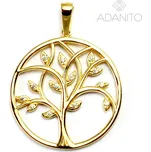 Zlatý přívěsek strom života se zirkony