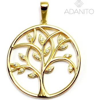 Přívěsek Zlatý přívěsek strom života se zirkony
