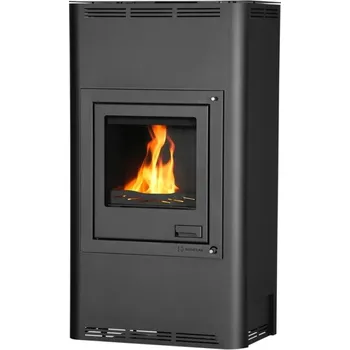 Krbová kamna HS Flamingo s.r.o. HS FLAMINGO AQUAFLAM 17 krbová kamna 17kW, s výměníkem, automatická regulace, černá