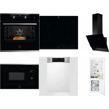 Set domácích spotřebičů ELECTROLUX KODEC75X2 + ELECTROLUX EIV634 + ELECTROLUX LFV616K + ELECTROLUX LMS2203EMX + ELECTROLUX EEM43300IX + ELECTROLUX ENT6TF18S