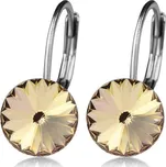 Ocelové náušnice s krystaly Swarovski, LIGHT SILK