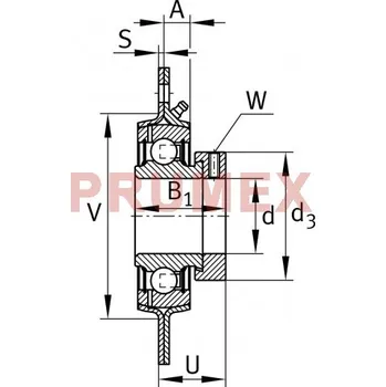 INA GRA 30-XL ložisková jednotka