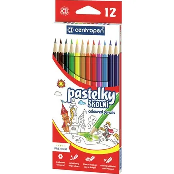 Kresba Centropen pastelky / šestihranné / 12 ks