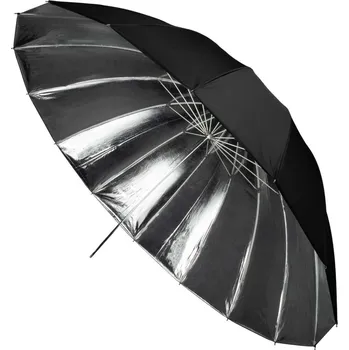 Odrazný deštník Terronic studiový deštník BS-185 černý/stříbrný 185 cm