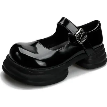 Dámské lodičky Lakované lodičky typu Mary Jane Barva: Černá, Velikost: 35