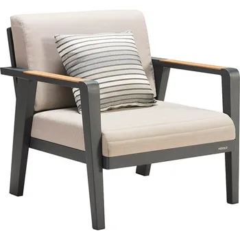 Křeslo Zahradní křeslo HIGOLD - Emoti Single Sofa Black/Taupe Olefin