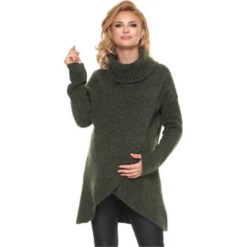 Dámský svetr PeeKaBoo Dámský těhotenský kardigan Bomluldoh khaki Univerzální