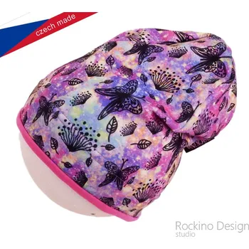 Čepice Dívčí podzimní/jarní čepice růžová Rockino 5561