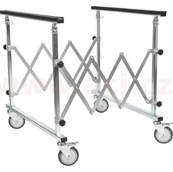 Nářadí na motocykly Teleskopický stůl s výškově nastavitelnými podpěrami, nosnost 120 kg