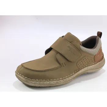 Pánské polobotky Pánská kožená obuv celoroční RIEKER PC 03058-64 béžová 43