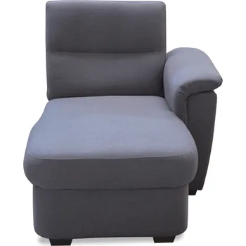 Obývací pokoj Otoman, šedá látka, na objednávku, pravá, BORN OTT 1B