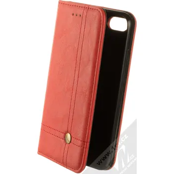 Pouzdro na mobilní telefon 1Mcz Prestige Book flipové pouzdro pro Apple iPhone 7, iPhone 8, iPhone SE (2020), iPhone SE (2022) červená (red)