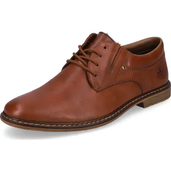 Pánské polobotky Pánská kožená obuv celoroční RIEKER PC 13419-24 hnědá 45