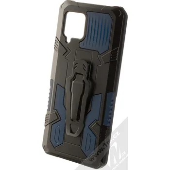 Pouzdro na mobilní telefon 1Mcz Armor Clip-On odolný ochranný kryt s kovovým klipem pro Samsung Galaxy A42 5G tmavě modrá černá (dark blue black)
