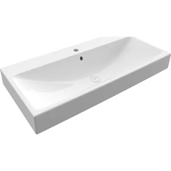 Umyvadlo Bocchi Scala umyvadlo 100,5x49cm s otvorem pro baterii, bílá lesklá, 1079-001-0126