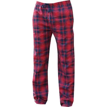 Pánské termo spodky xcena Flanelové kalhoty červené XL