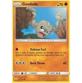 Volný čas Pokémon UNB 087/214 Geodude - Unbroken Bonds Stav: Excellent, Verze: NORMAL