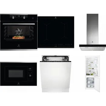 Set domácích spotřebičů ELECTROLUX KODEC75X2 + ELECTROLUX EIV634 + ELECTROLUX LFT766X + ELECTROLUX LMS2203EMX + ELECTROLUX EEA27200L + ELECTROLUX ENT6TF18S