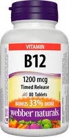 Webber Naturals Vitamín B12 1200 mcg 80 tbl.