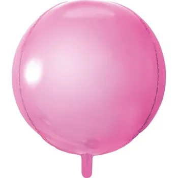 Fóliový balónek koule, světle růžový, 40 cm