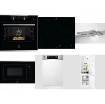 Set domácích spotřebičů ELECTROLUX KODEC75X2 + ELECTROLUX LIR60430 + ELECTROLUX LFP326S + ELECTROLUX LMS4253TMX + ELECTROLUX EEM43300IX + ELECTROLUX LNT3LF18S