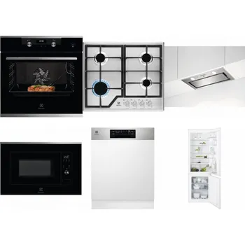 Set domácích spotřebičů ELECTROLUX KODEC75X2 + ELECTROLUX KGS6426SX + ELECTROLUX LFG716X + ELECTROLUX LMS2203EMX + ELECTROLUX EEM48300IX + ELECTROLUX ENT6TF18S