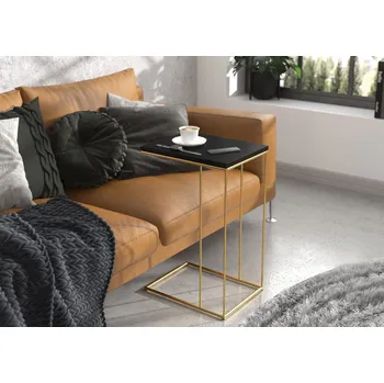 Konferenční stolek Nábytek PEGAS s.r.o. Pomocný stolek DRU Zlatý+Černý