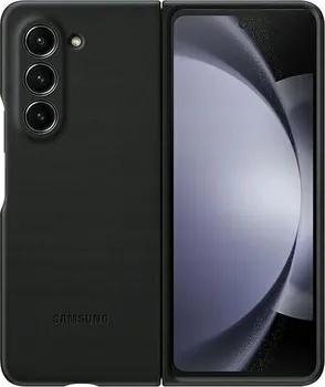 Pouzdro na mobilní telefon Samsung Zadní kryt z eko kůže pro Samsung Galaxy Z Fold 5 černý