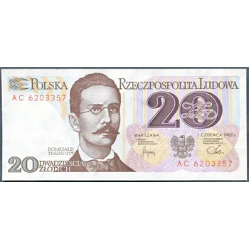 Poštovní známka Polsko - (P 149b) 20 Zlotych 1982 - UNC AM série