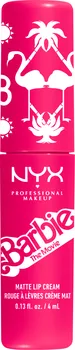 Rtěnka NYX Professional Makeup Barbie Smooth Whip 01 Dreamhouse Pink 4 ml